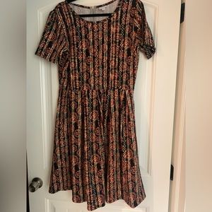 LuLaRoe Amelia empire waisted dress with pockets!